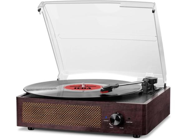 Draagbare bluetooth-platenspeler met Speakers