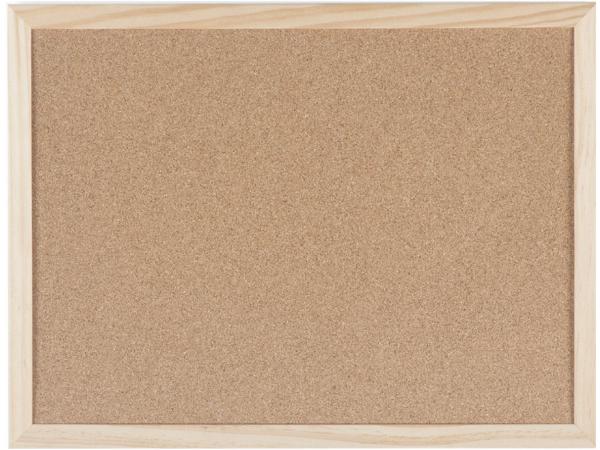 Bi-Office kurkbord met houten kader, ft 40 x 60 cm