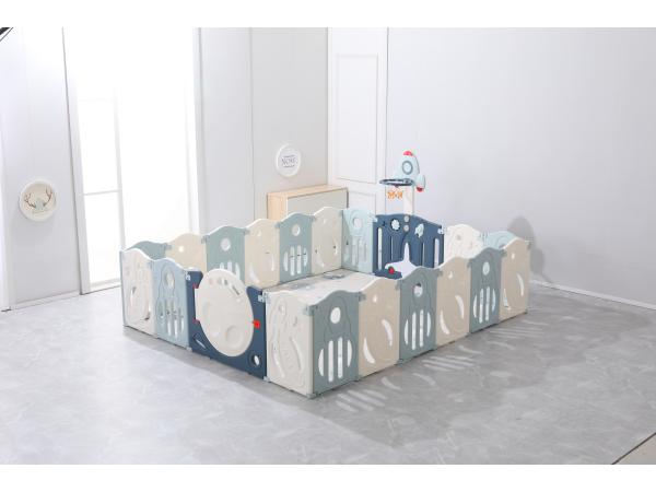 Kinderbox - Speelbox - Ruimte - Blauw - 160 x 160 x 63cm