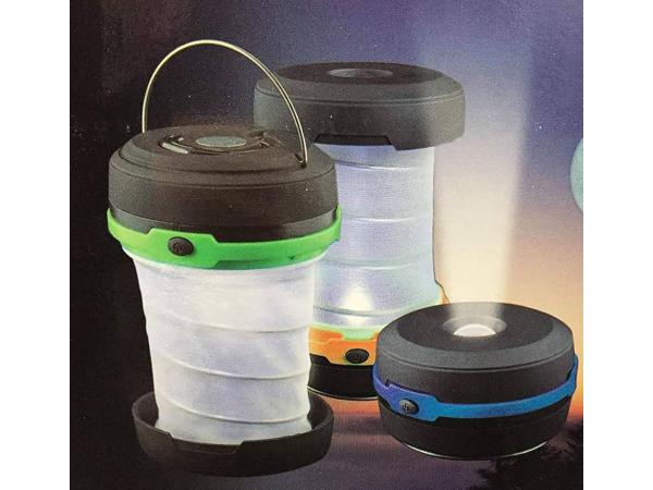 3x Opvouwbare campinglamp