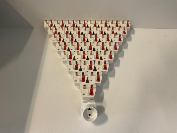 38x Goobay Reisstekker Europa naar UK