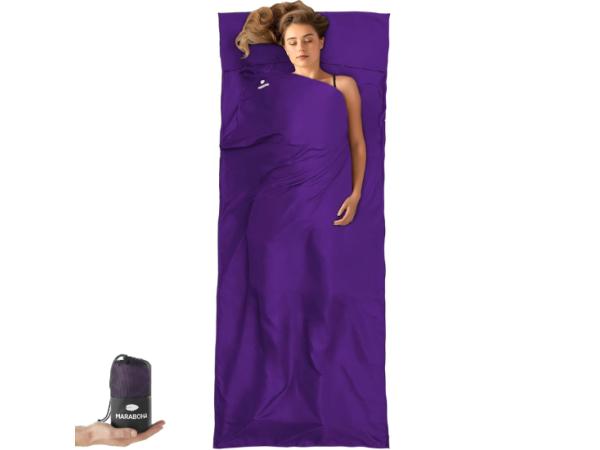 Maraboha Lakenzak van Zachte Microvezel - Reisslaapzak - Paars