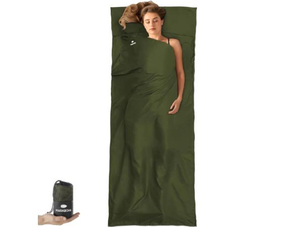 Maraboha Lakenzak van Zachte Microvezel - Reisslaapzak - Groen