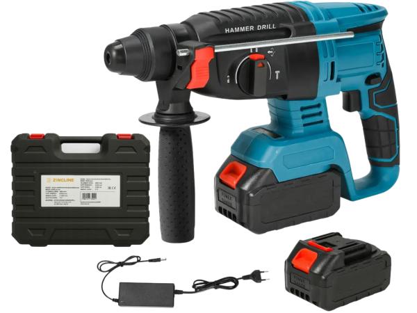 Accu Combihamer 24V SDS+ – 2x  Accu +Snellader – Borstelloos