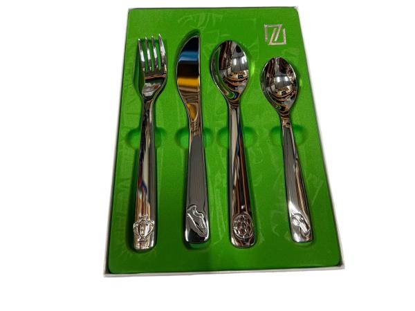 Voetbsl Kinderbestek 4-delig