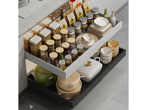 40x WQU Uittrekbare kastorganizer (zwart)