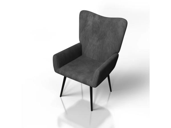 Oorfauteuil / Relaxfauteuil Odense - Grijs - Corduroy Stof