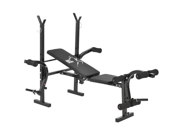 Multi stalen halterbank trainingsbank - Zwart