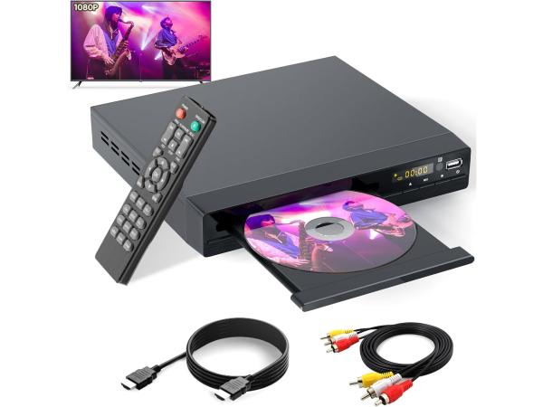DVD-cd-speler voor tv ingebouwd PAL/NTSC, USB 2.0