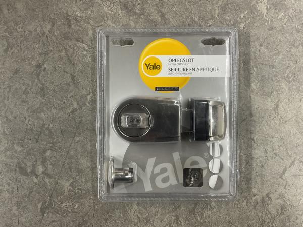 4x Yale oplegslot Rim Lock vernikkeld