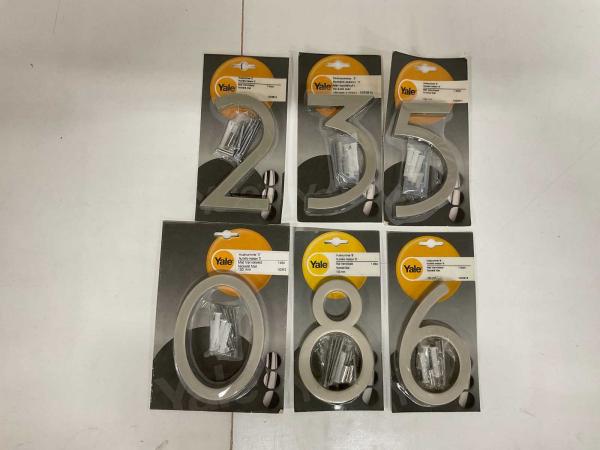 Yale Huisnummer Set 6-delig