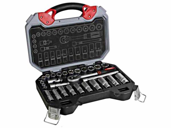 Toolland dopsleutelset 29-pack staal