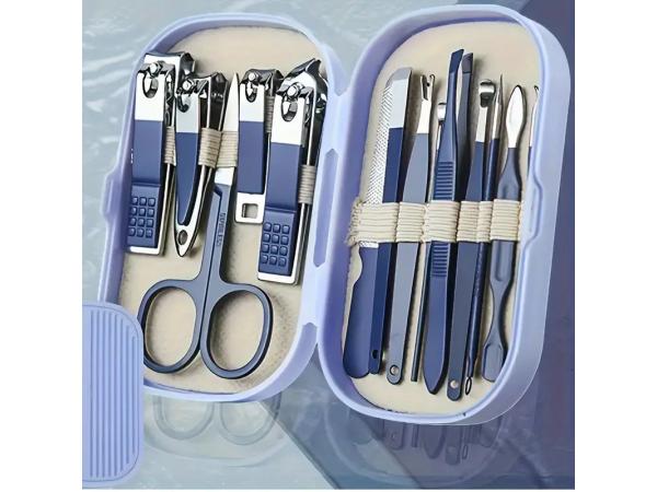 14-Delig Roestvrijstalen Nagelset Draagbaar - Nieuw