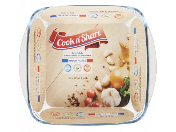 Cook n’ Share Ovenschaal Glas 2.2L – Made in France