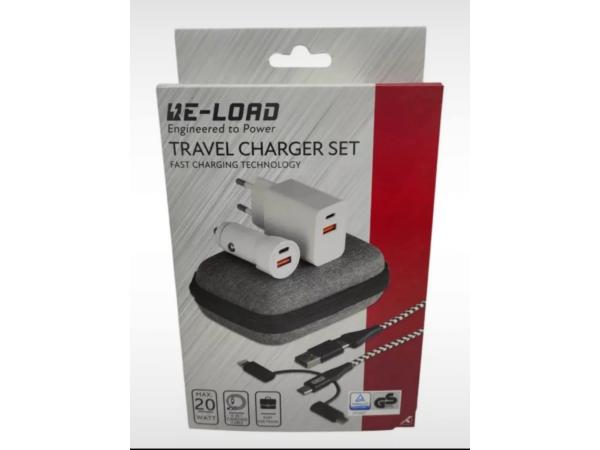 RE-LOAD Travel Charger Set – 20W Snellader + Autolader