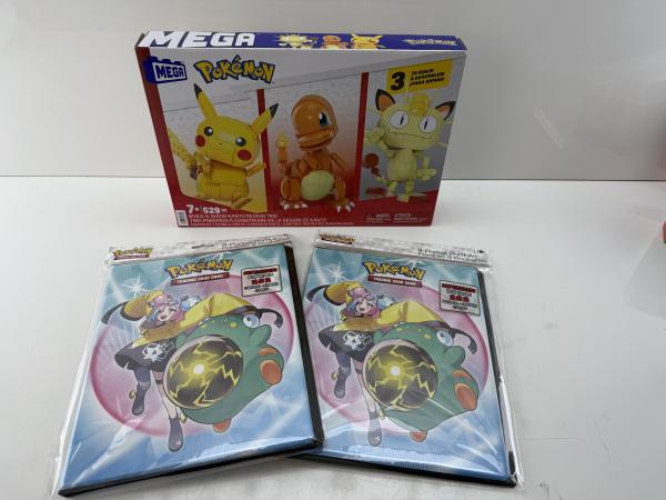 Pokémon Mega bouwset + 2x 9-pocket map