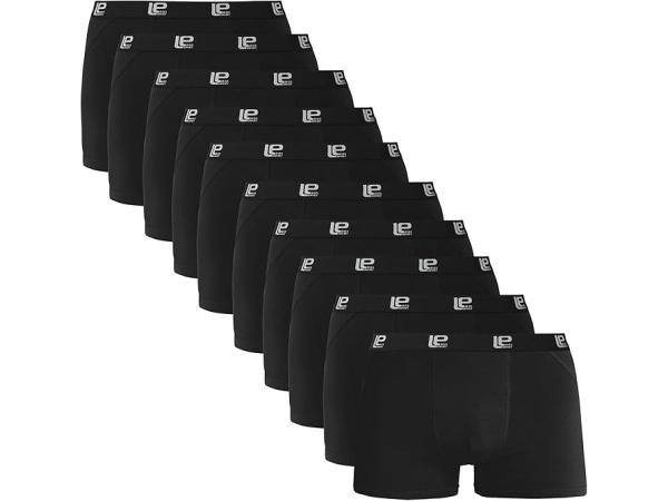 10x Lower East Boxershorts Zwart | Maat L