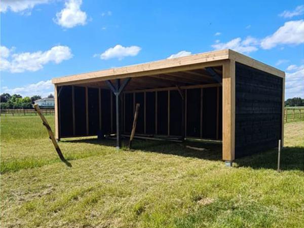 Schuilstal geïmpregneerd Douglas 400x800x265cm