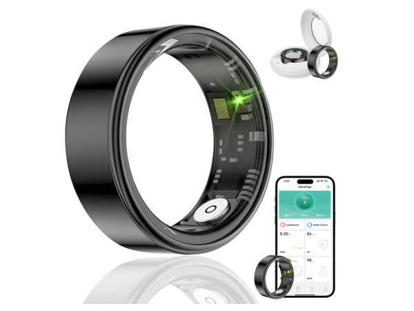      Slimme ring voor mannen en vrouwen zwart maat 8