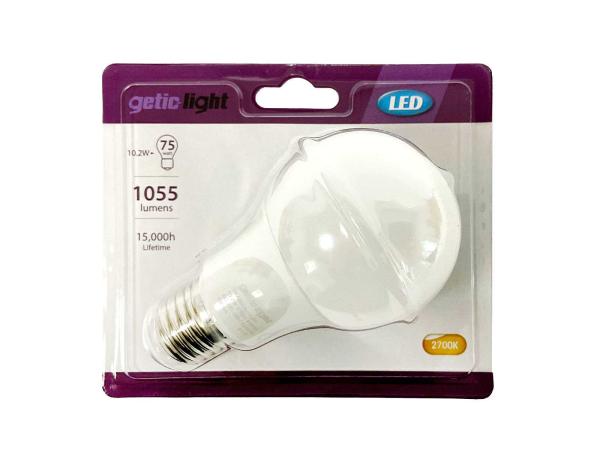 54x Getic-Light led-lamp 10,2W E27 Frost