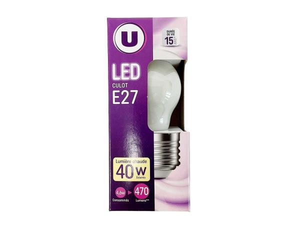 60x Mini LED-lamp E27 4,6W 2700K