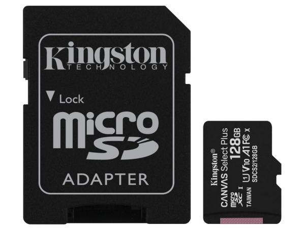Kingston Canvas Select Plus microSD-kaart, 128 GB