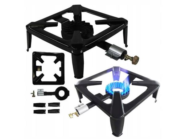 Camping Gasbrander - Vierkant - Wokbrander - 30x30cm