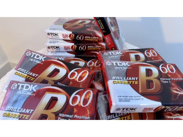 10 Stuks Nieuwe TDK 60 Cassettebandjes (Vintage)