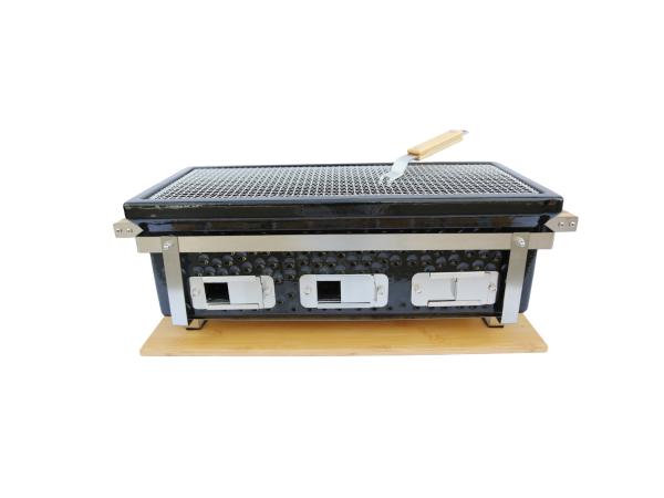 Patton BBQ  Japanese Shichirin Grill Rechthoek L-size Black