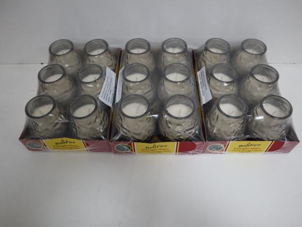 3x Bonfire Bistro Kaars in glas 6 stuks