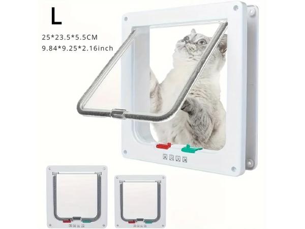 Kattenluik met 4-voudig slot tweezijdige toegang - Nieuw