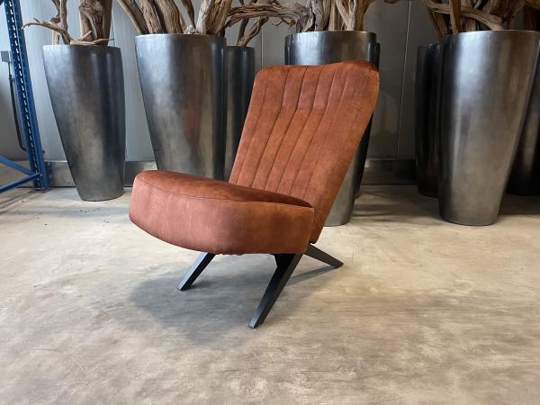  Fauteuil Denvi - (2 stuks) - Velours - Velvet - Copper 