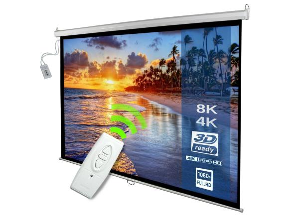  Beamerscherm met afstandsbediening 178x178