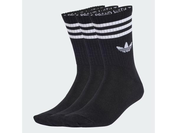 3x Adidas (maat M) paar sokken - 3-stripes Crew 3-pack- JV7402