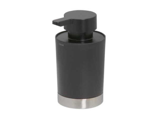 zeepdispenser vrijstaand zwart inox 