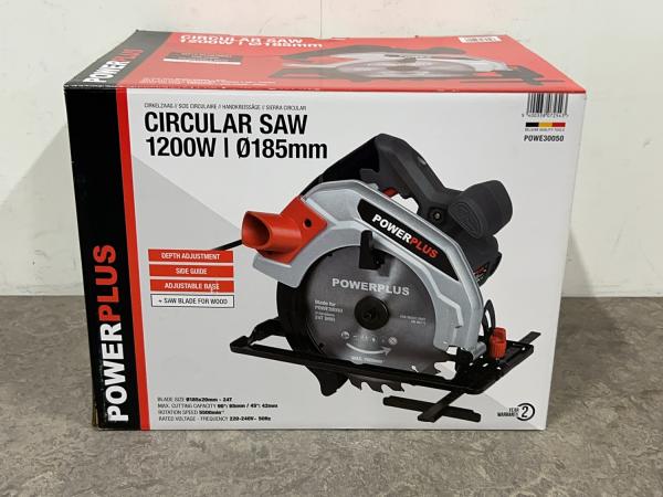 Powerplus cirkelzaag 1200W ø185mm