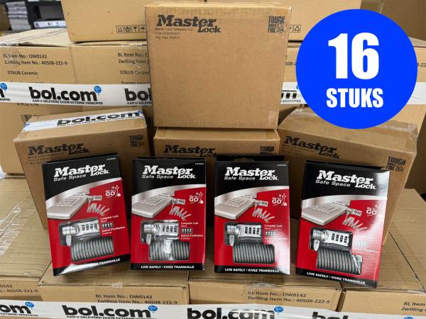 16x MASTERLOCK Sloten Laptop (Partij BOL.com Reststock)