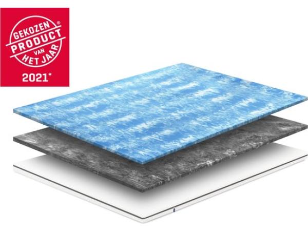 De Emma Flip Topper 180x200 cm, Twee Hardheden Matras Topper