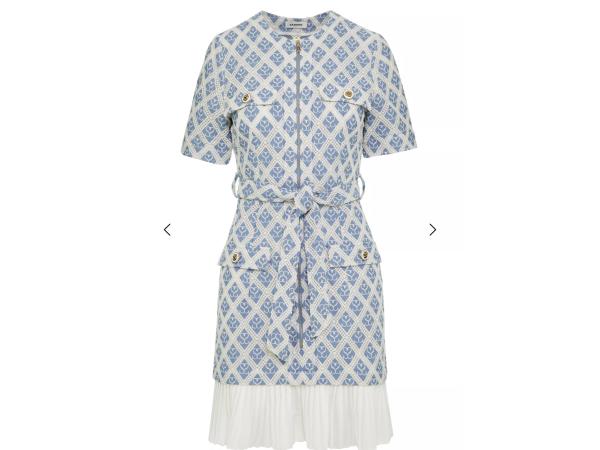 Sandro Jurk Maat 36 Blauw Wit gehaakt