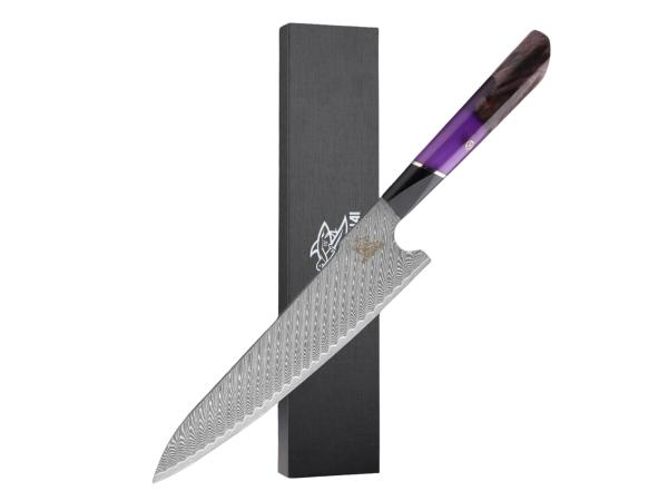 Messerhai Koksmes 20cm Damascus Staal 67L Murasaki