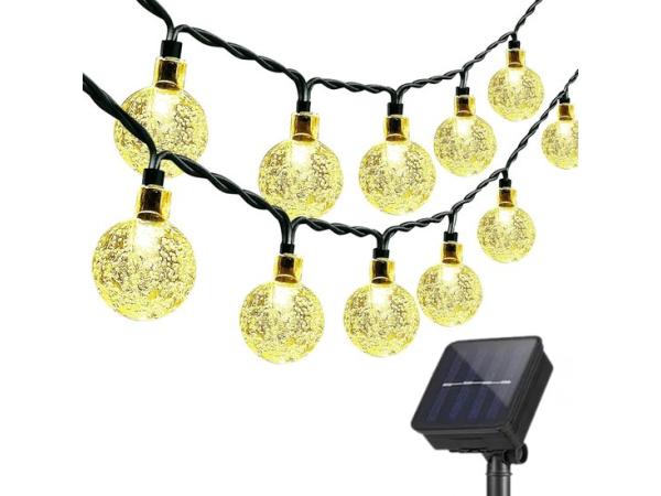 JPro Cristal 50 Warm/Wit Lichtsnoer Zonne-energie 7 Meter