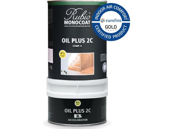 Rubio Monocoat Oil + 2C - comp. A - GOLD - 1,3 L Kleur: Smoke 5%