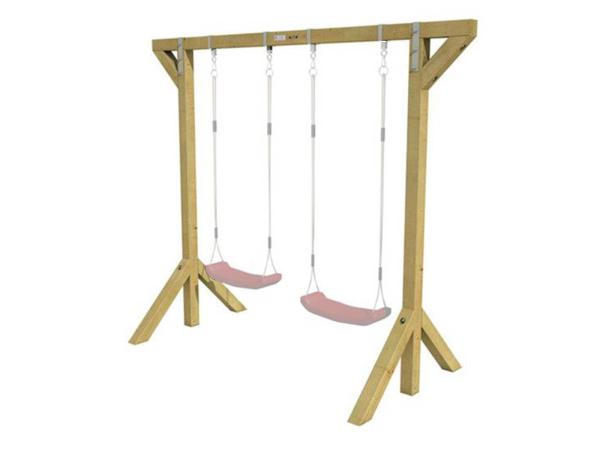 Vuren dubbele kinderschommel 220x270x150cm