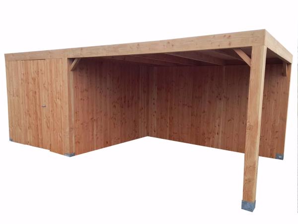 Terrasoverkapping met berging 314x750x244cm