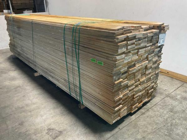 100x Vuren plank ruw 450x12,5x2cm