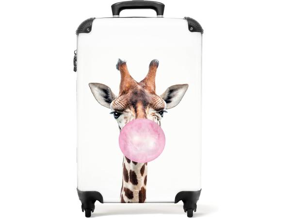 Koffer handbagage giraffe bubble