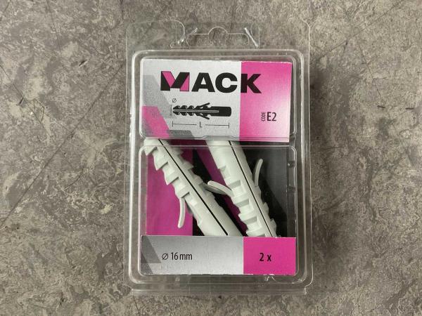 50x Mack pluggen PE ø16mm 2 stuks