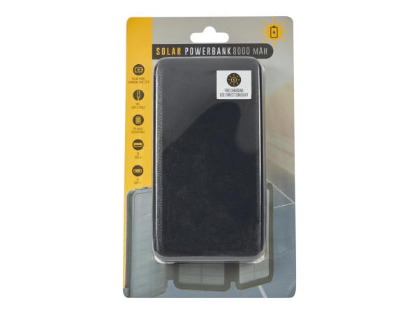 Solar Powerbank op zonne-energie 8000 MAH