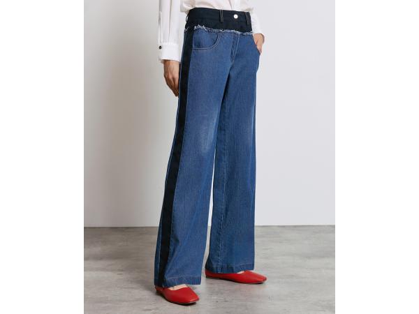 Acces eight Spijkerbroek gedetailleerde tailleband maat M