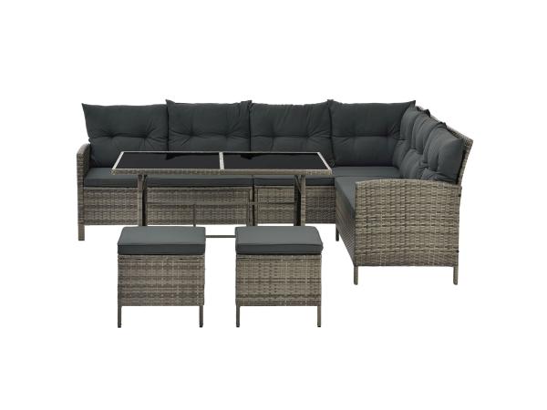 Polyrotan Loungeset - Manacor - Grijs